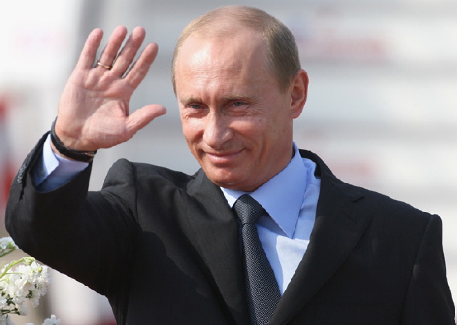 Putin Waving