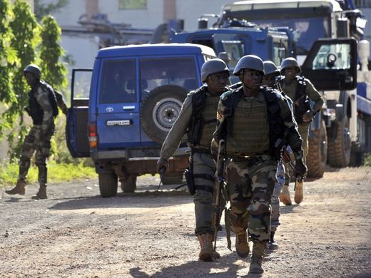 Mali troops hotel