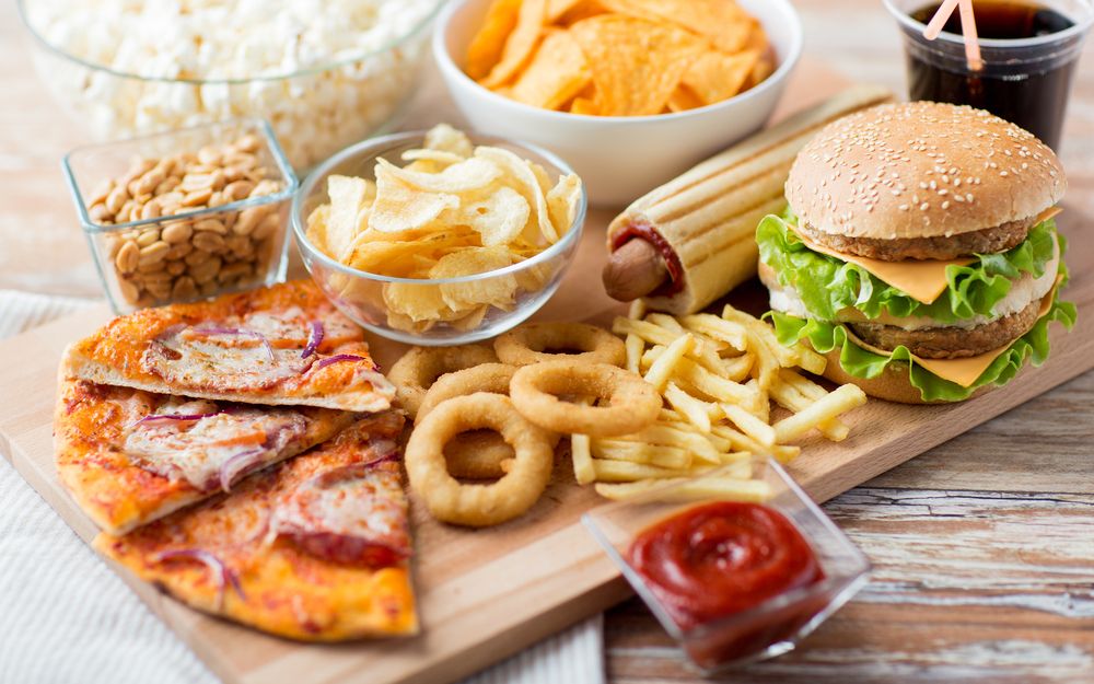 Click to enlarge Fertiggerichte,Fast Food, Pizza Burger Chips