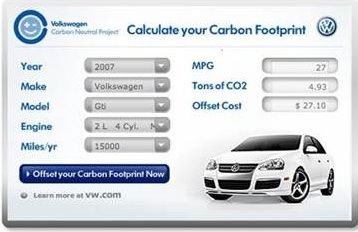 VW Carbon Footprint Sales Pitch