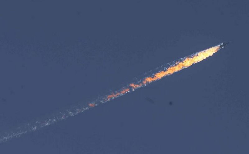 Russian jet shot down