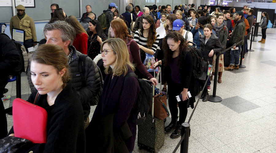 Airport travelers