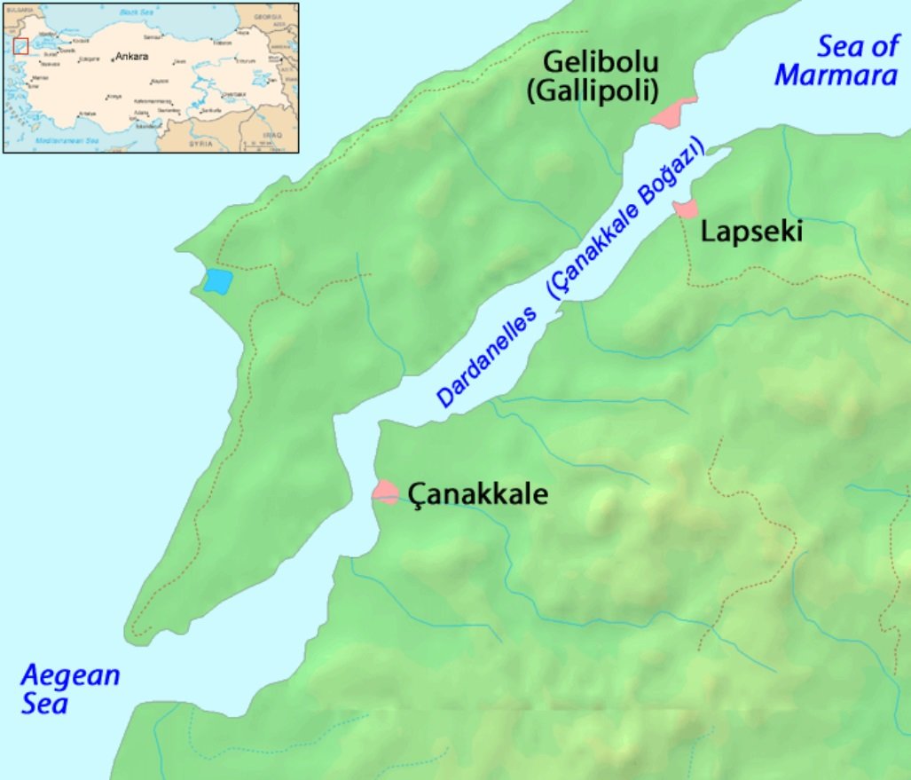 Click to enlarge The Dardanelles