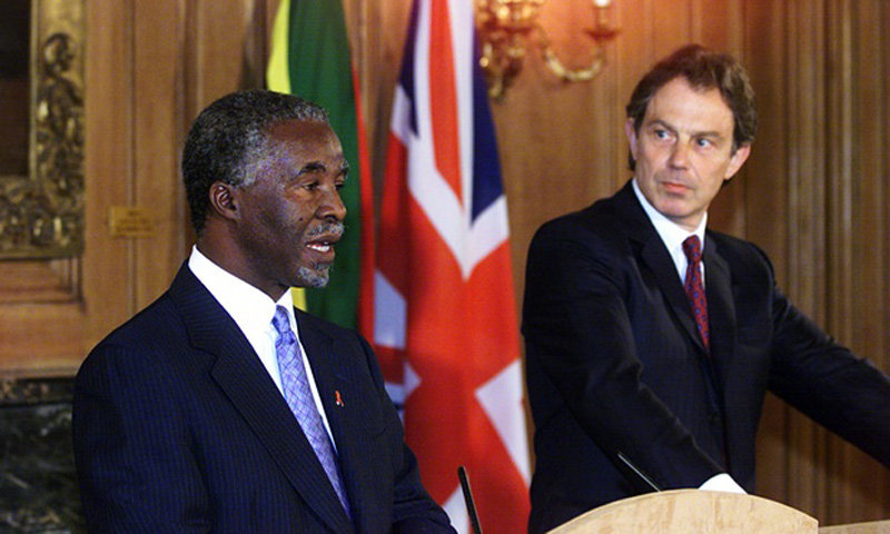Click to enlarge Thabo Mbeki andd Tony Blair