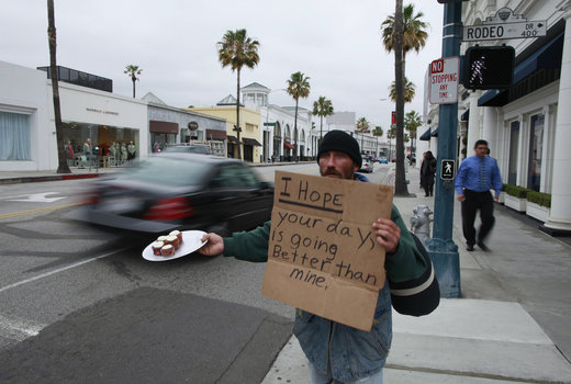 homeless man los angeles