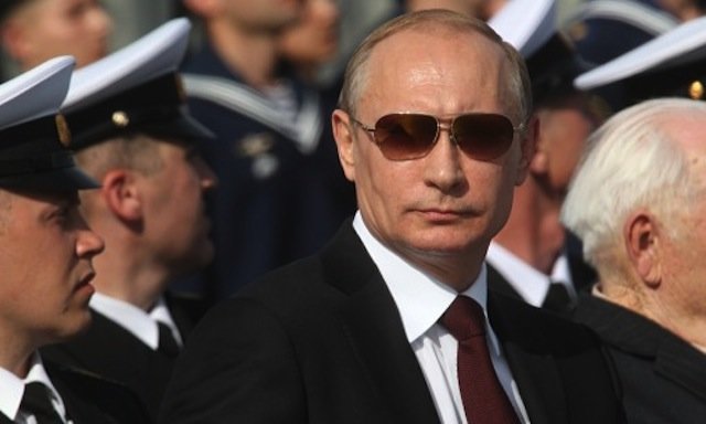 Putin in sunglasses