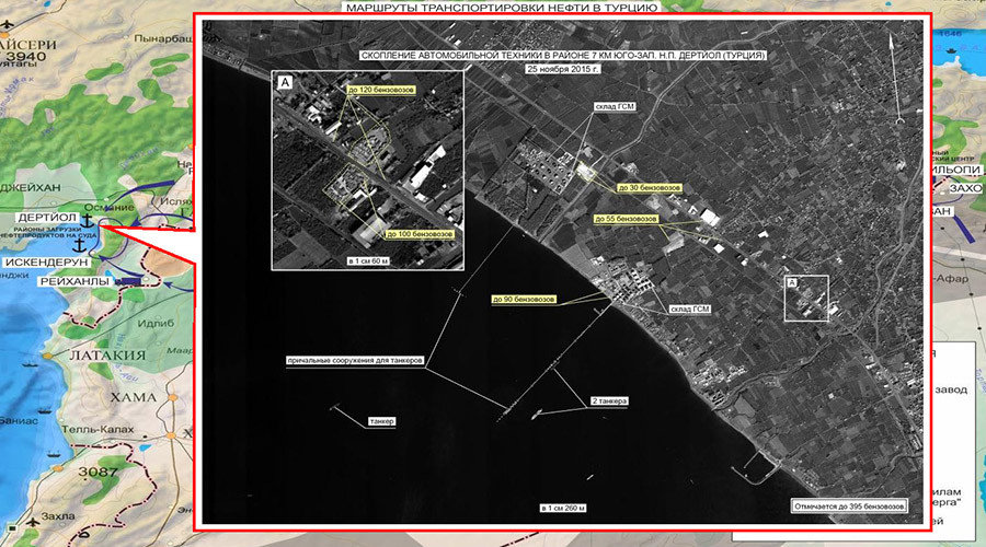 satellite image turkey isis oil