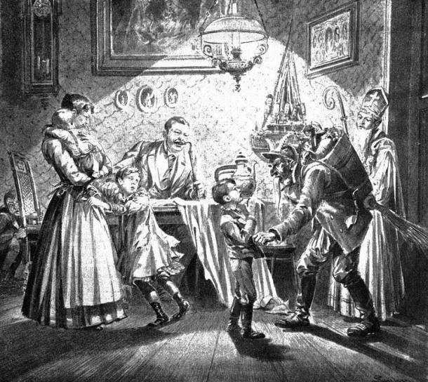 Click to enlarge Saint Nicholas and Krampus