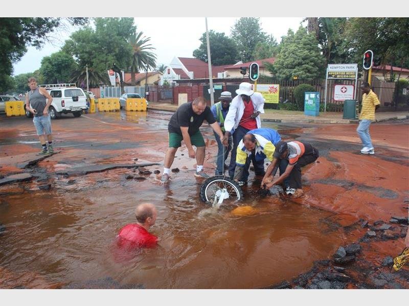 Watery sinkhole