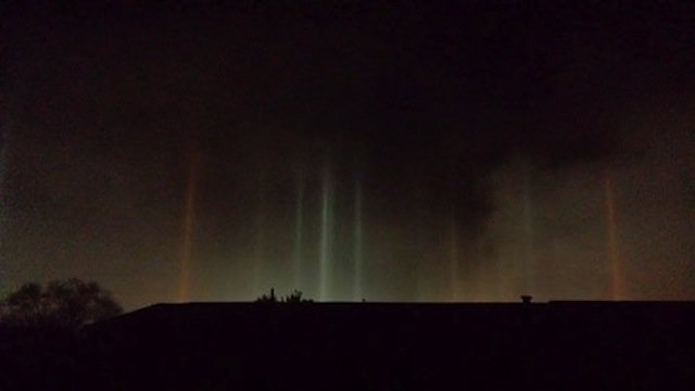 Light Pillars Indiana