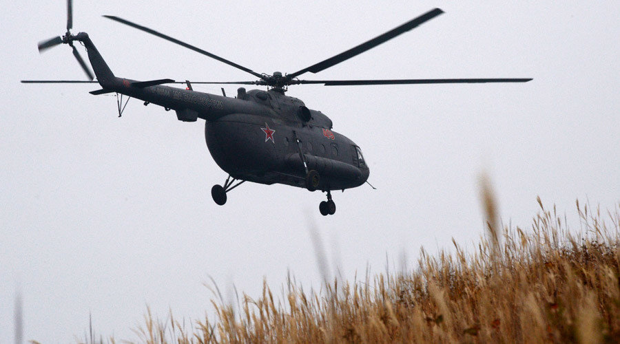 A Mi-8 helicopter
