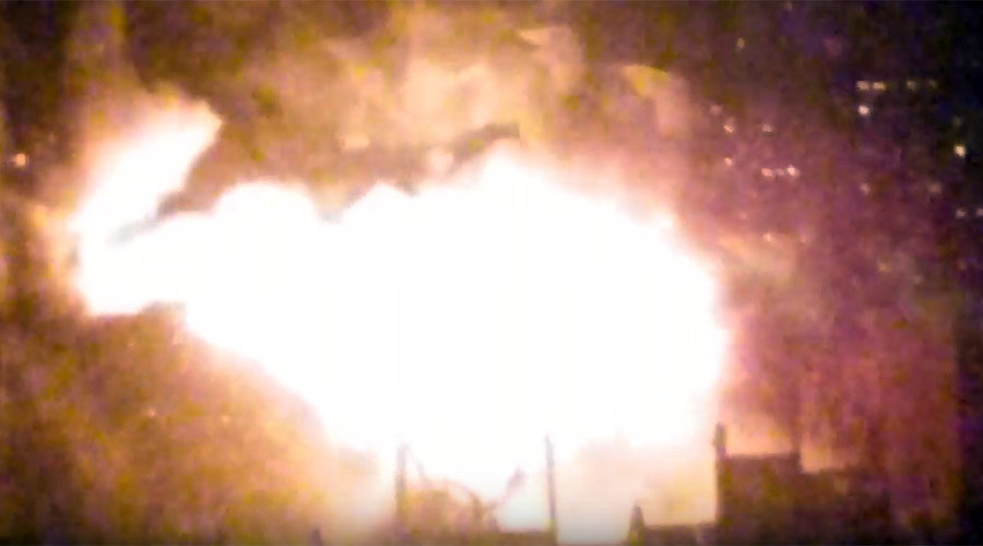 Moscow factory fire
