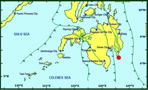 Earthquake map