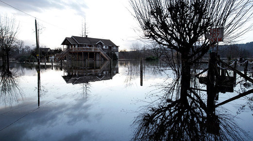 Flooded home