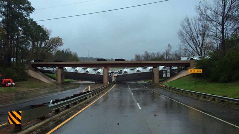Wind blows train off tracks
