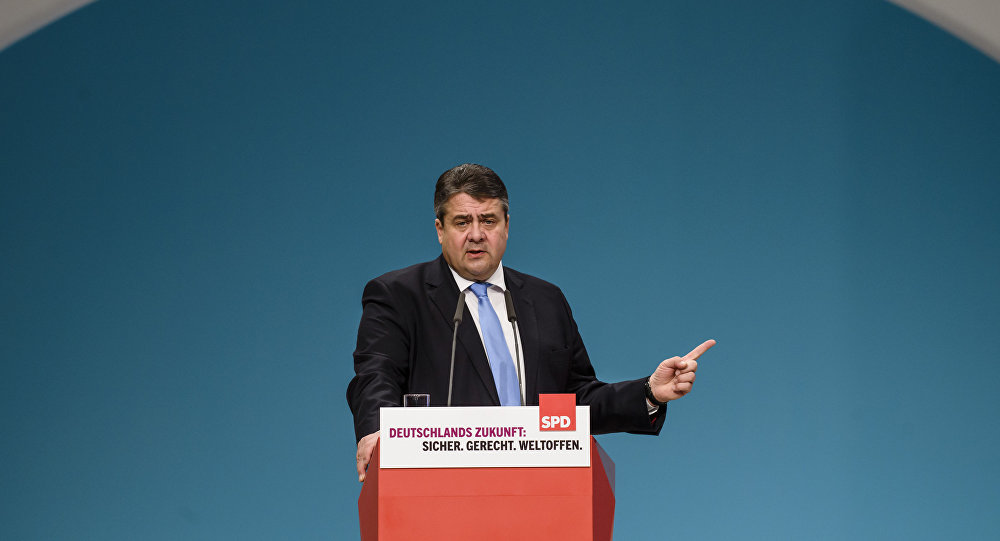 Click to enlarge German Vice Chancellor Sigmar Gabriel