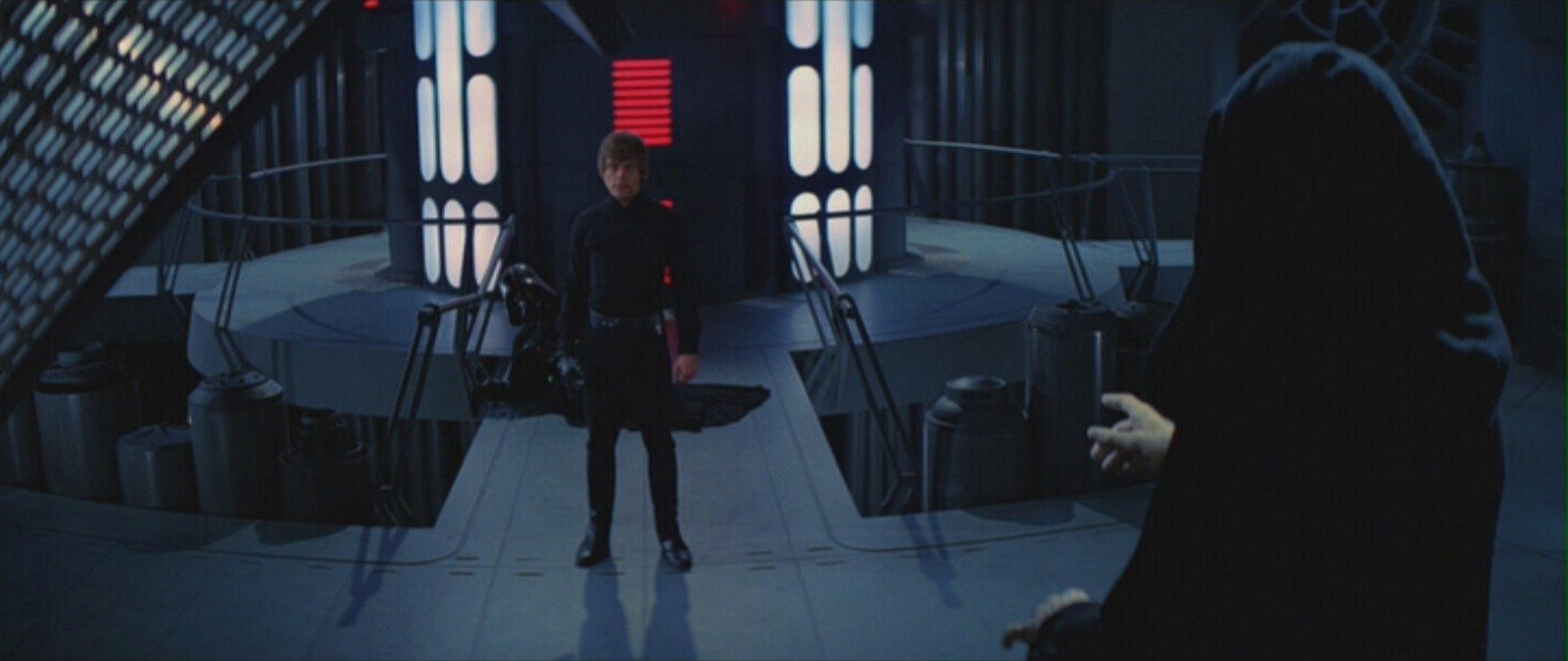 Click to enlarge Star Wars Luke fights Emporer