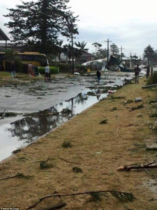 Sydney tornado damage