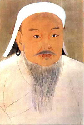 Click to enlarge Portrait of Genghis Khan
