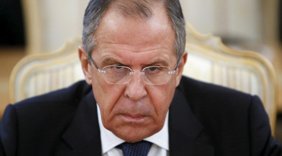 Click to enlarge Russia's Foreign Minister Sergey Lavrov