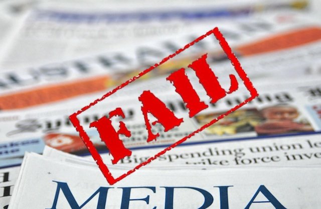 Mainstream media fail