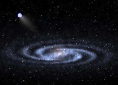 Click to enlarge hypervelocity star