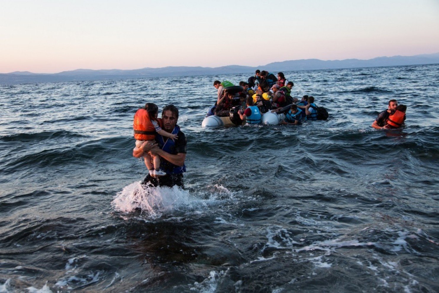 Click to enlarge Syrian refugees