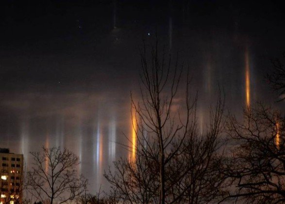 light pillar russia