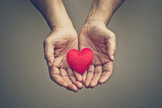 Click to enlarge Hands heart