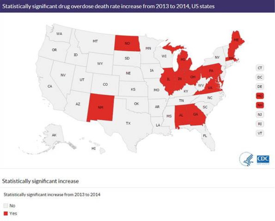 Click to enlarge Center for disease control map