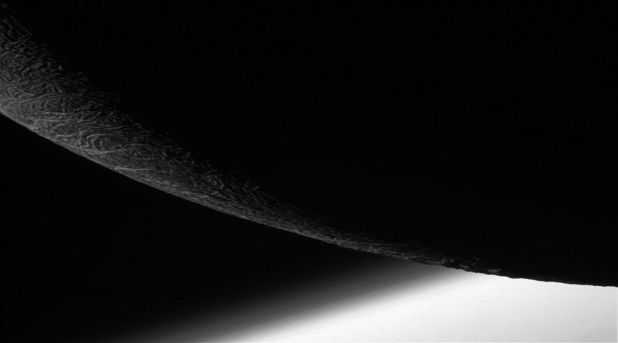 Click to enlarge Enceladus Saturn Cassini
