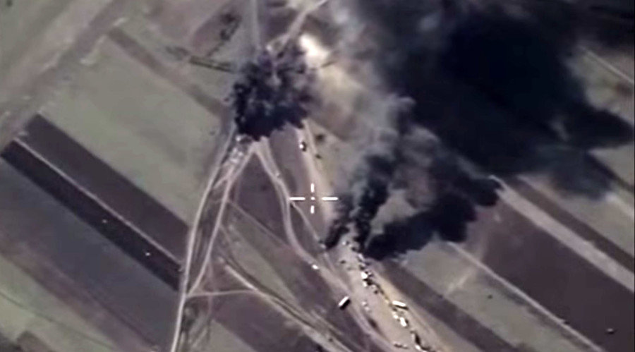 Russia bombing oil tankers