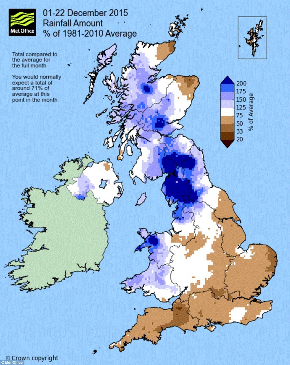 Map rainfall
