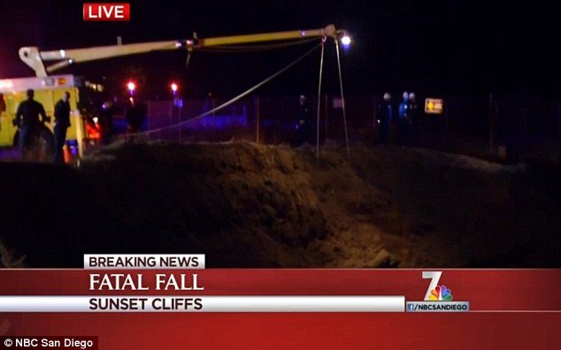 Man falls off cliff