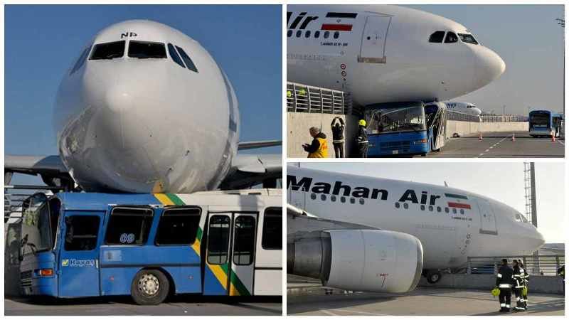 Iranian plane at Ataturk airport