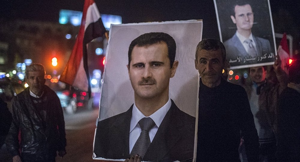 Syrian people Assad