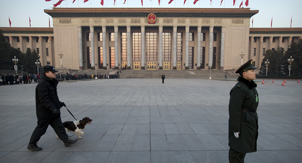 Chinese paramilitary policemen