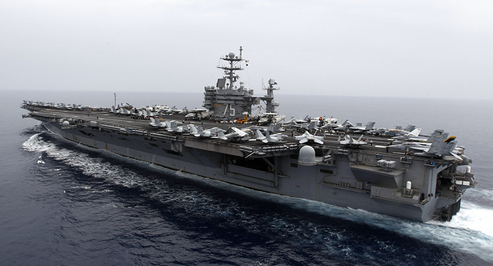 US aircraft carrier
