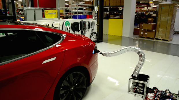 Click to enlarge Robot Snake Tesla Motors