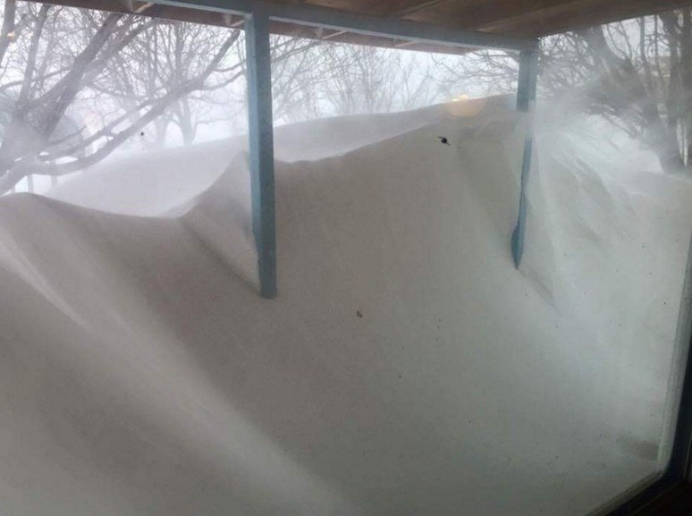 Click to enlarge Snow drift