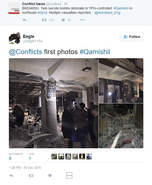 Click to enlarge Syrian bombings