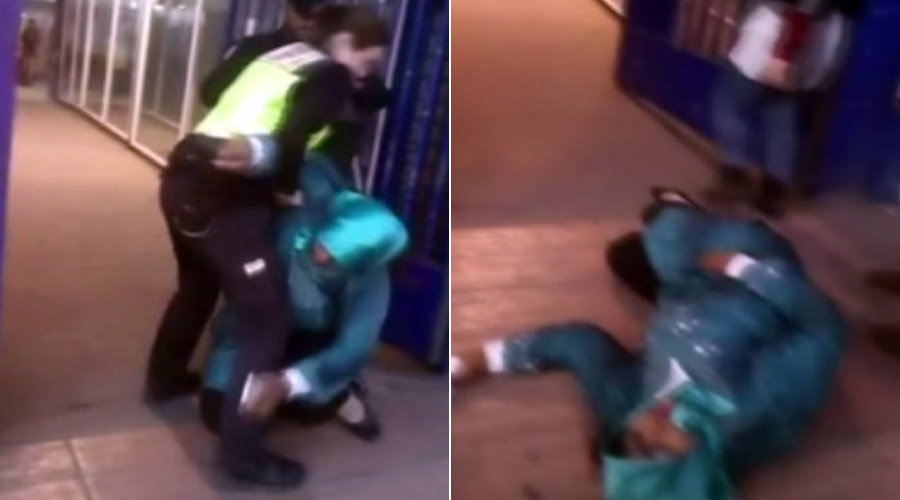 Click to enlarge Spainish police dump disabled woman
