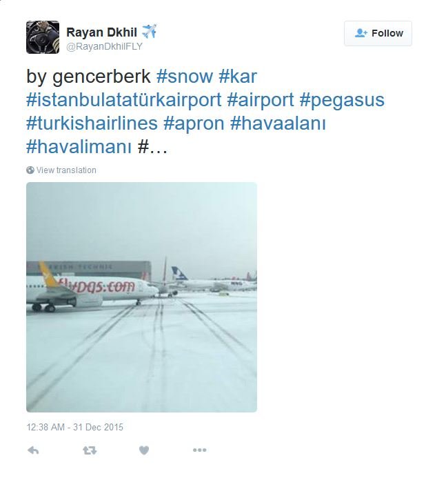 Turkey snow storm