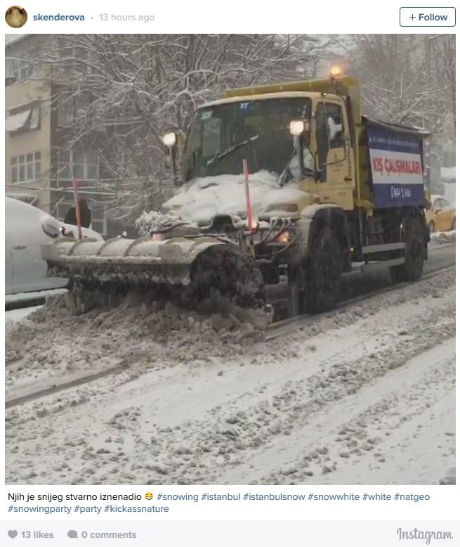 Turkey snow storm