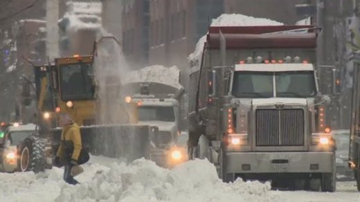 Montreal snow removal trucks