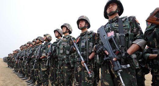 Chinese troops army