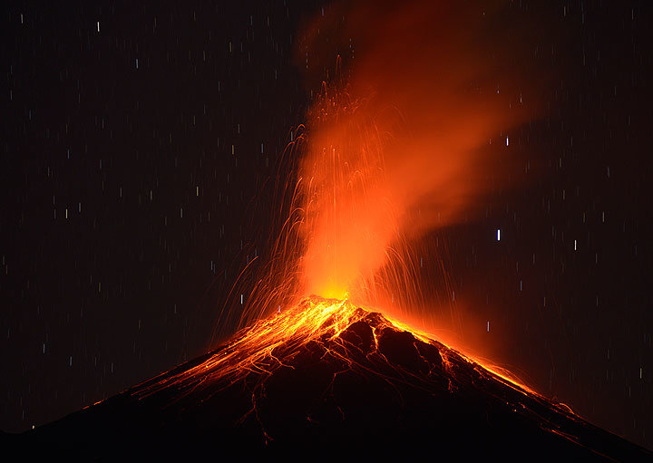 Strombolian eruption at Fuego