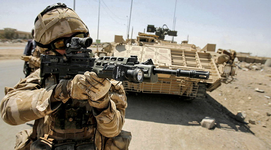 British soldier rifle