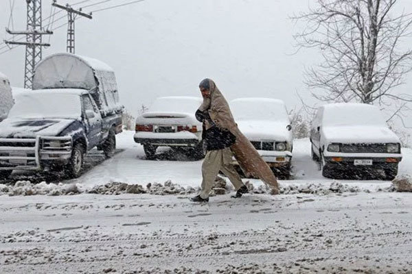 Snow on road