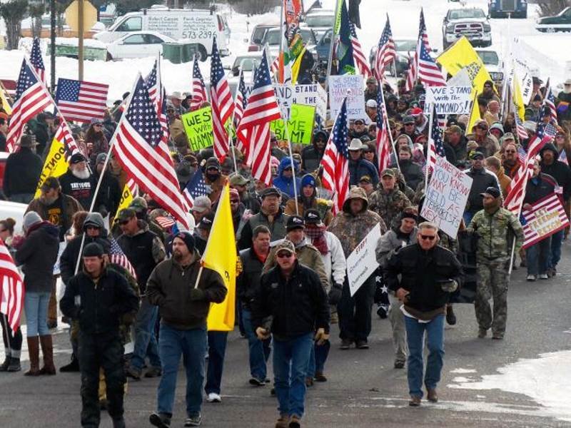 Burns OR militia protest
